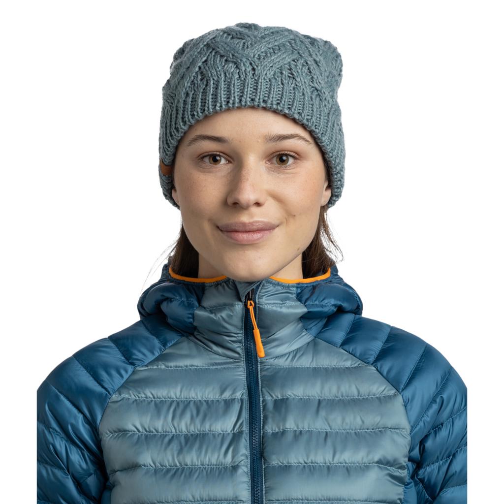 BUFF Knitted Fleece Caryn Beanie, Womens Green Cap