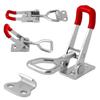 1pcs GH-4001-SS Steel Adjustable Toggle Locking Clamp Door Bolt Type Pull Action Latch Hand 150kg Woodworking Tool