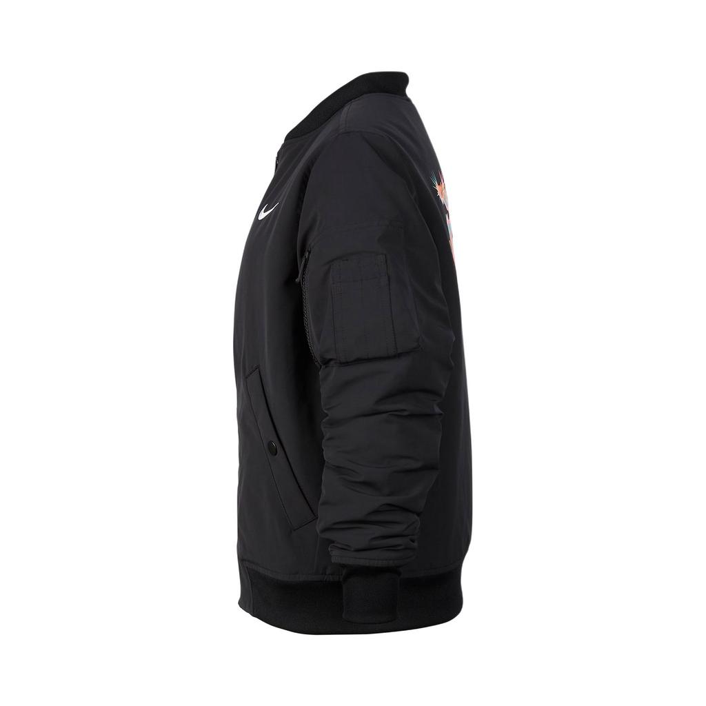 Nike Jacket Embroidered Pattern Casual Long Sleeve Kids Jackets Black FZ6416010