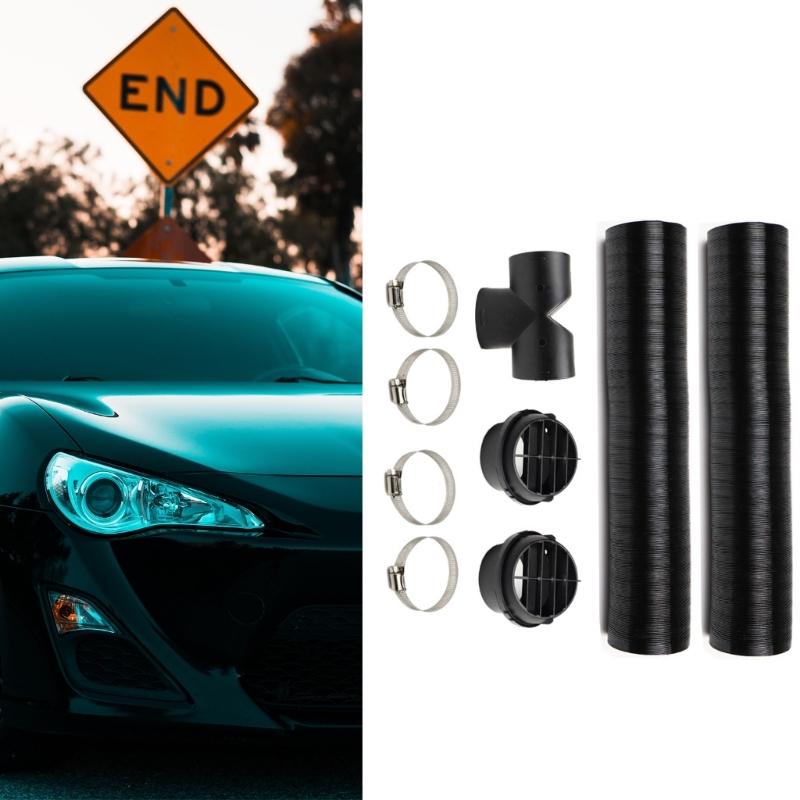 Diesels Heater Vent, Parking Heater T-Shaped 75mm Diesels Air Car Parking Heater Pipe Ducting, Warm Air Vent Outlet Kit