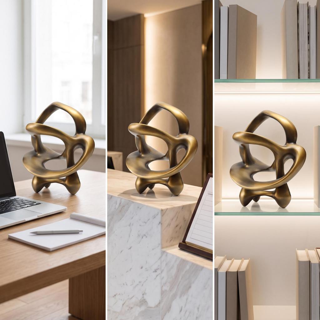 Abstract Sculpture Modern Tabletop Decorative for Office