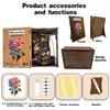 Wacocetoy Irregular Cross Rose Wooden Puzzle - Original Art Decompression Toy