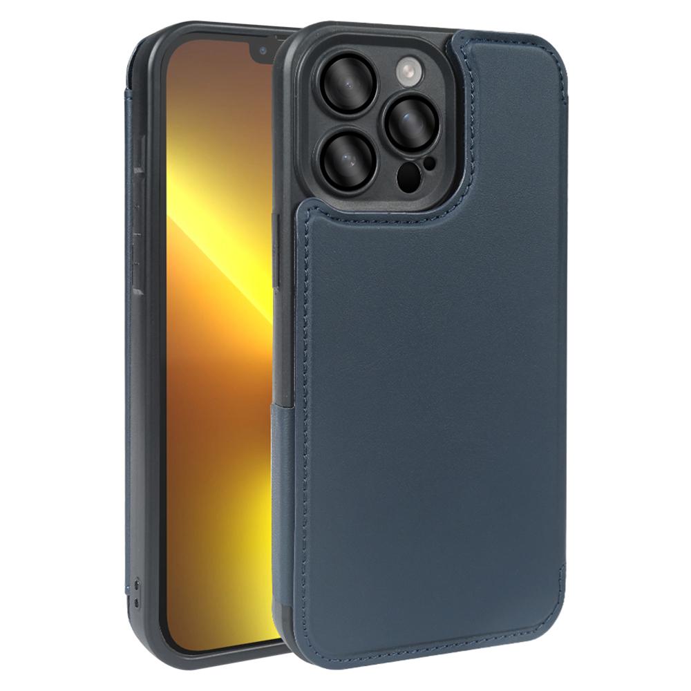 For iPhone 13 Pro Max Magnetic Case RCS Eco Friendly Flip Phone Cover with Kickstand RFID Blocking