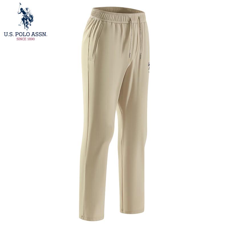 U.S. POLO ASSN. Men s Summer Casual Straight-Leg Drawstring Pants L