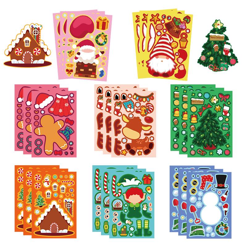 103 Cute Cartoon Animal Christmas Stickers for Envelopes, Gift Bags, and Water Cups