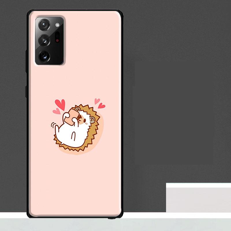 

Kawaii Hedgehog Heart Case For Samsung Galaxy S25 Ultra S21 S22 S23 S24 Ultra S9 S10 S20 Plus S25 FE Phone Cover Galaxy S24