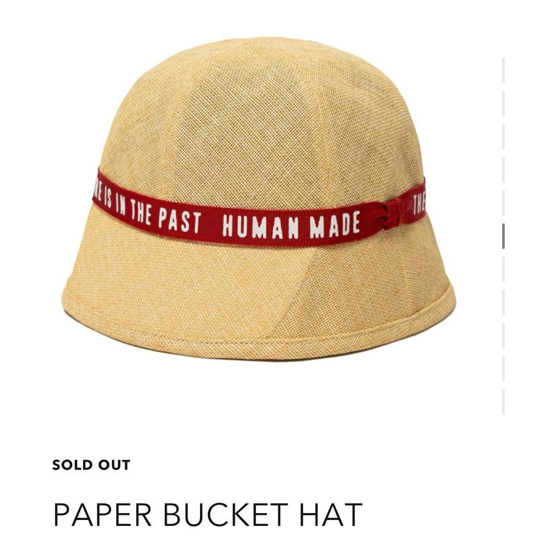 Used HUMAN MADE PAPER BUCKET HAT Bakeha M
