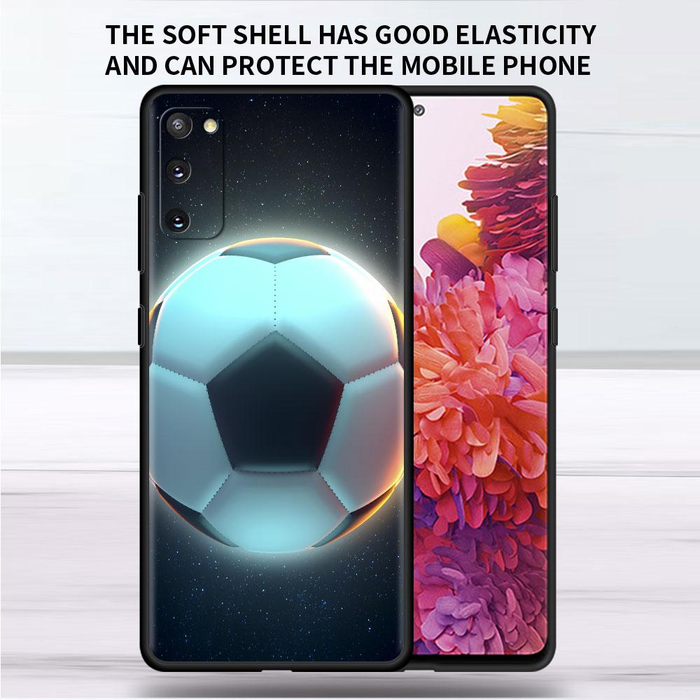 Custodia Morbida Per Samsung Galaxy Note 20 Ultra 10 Plus Lite A50 A70 A20 A40 A20e 9 8 A60 A10e Funda Cover per Telefono I Love Football Capa
