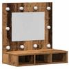Mirror Cabinet Rustic Wood Look 60 X 31.5 X 62 Cm Engineered Wood