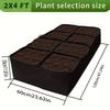 Extra Large 8-grid Elevated Garden Bed Set, Durable Rectangular Planting Box, Suitable for Growing Vegetables and Flowers