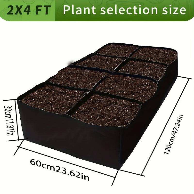 Extra Large 8-grid Elevated Garden Bed Set, Durable Rectangular Planting Box, Suitable for Growing Vegetables and Flowers