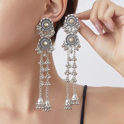 Vintage Tassel Drop Earrings Bohemian Long Earrings for Women Fashion Lightweight Jewelry