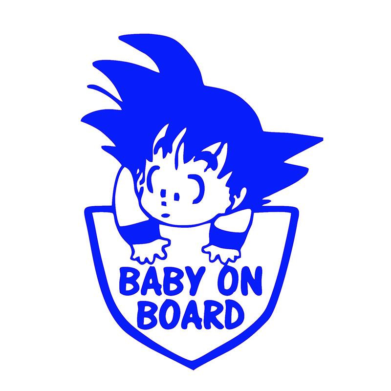 Car Stickers Customizable Waterproof Easy Install No Residue Anime Kid Warrior Baby on Board Vinyl for Car Truck Window