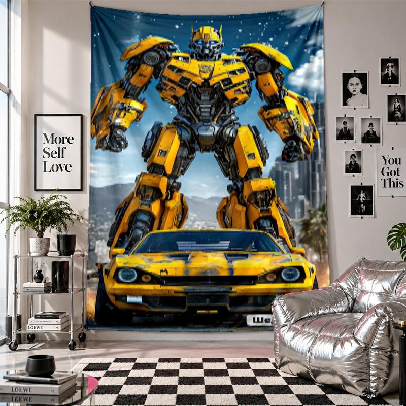 Wall TapestryTransformers Art Hanging Cloth Decorative Background Cover for Room Decoration