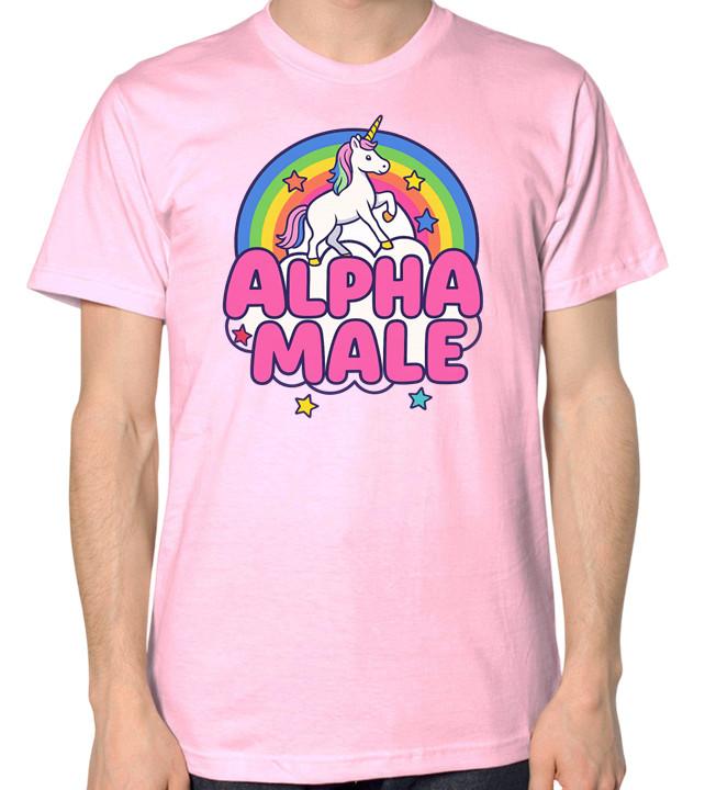 Alpha Male Unicorn Unisex T-Shirt S разноцветный