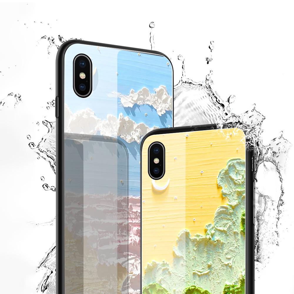 Tempered Glass Phone Case For iPhone 11 12 13 14 15 16 17 Redmi 10 12 14C Note10 Note14 Xiaomi 11Lite PocoC75 Soft Edge Shockproof Smooth Shell