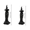 1pc Gothic Witch Statue - Elegant Witch with Pointed Hat, Indoor/Outdoor Halloween Decor, Year-Round Decoration for Home, Party