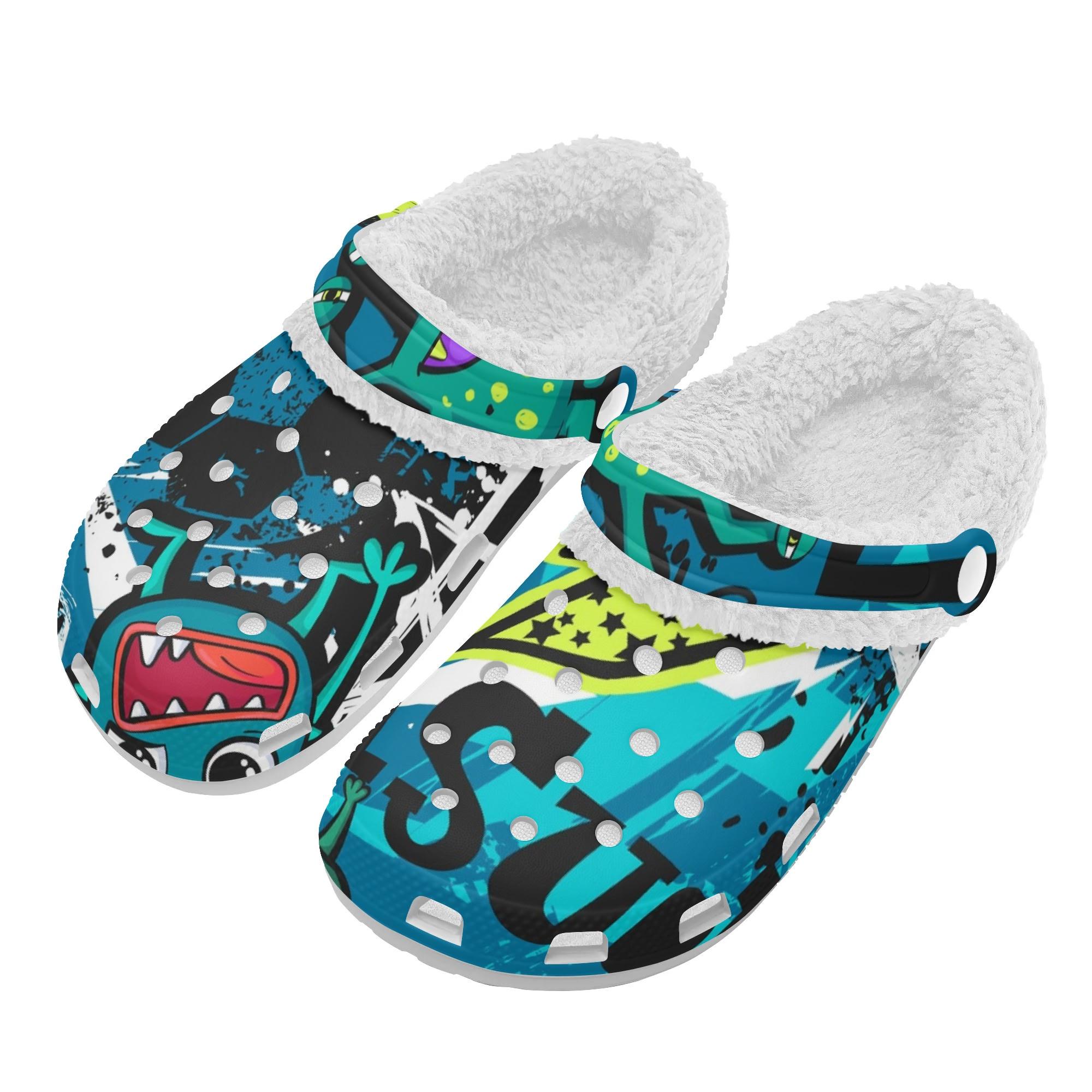 

1 пара теплых белых EVA сабо с подкладкой, унисекс, легкие слипоны, удобные, с мягким плюшевым интерьером, противоскользящие, для повседневного использования зимой 48 белый