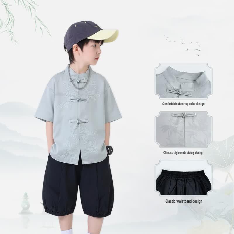 Boys' Traditional Chinese Summer Hanfu Set