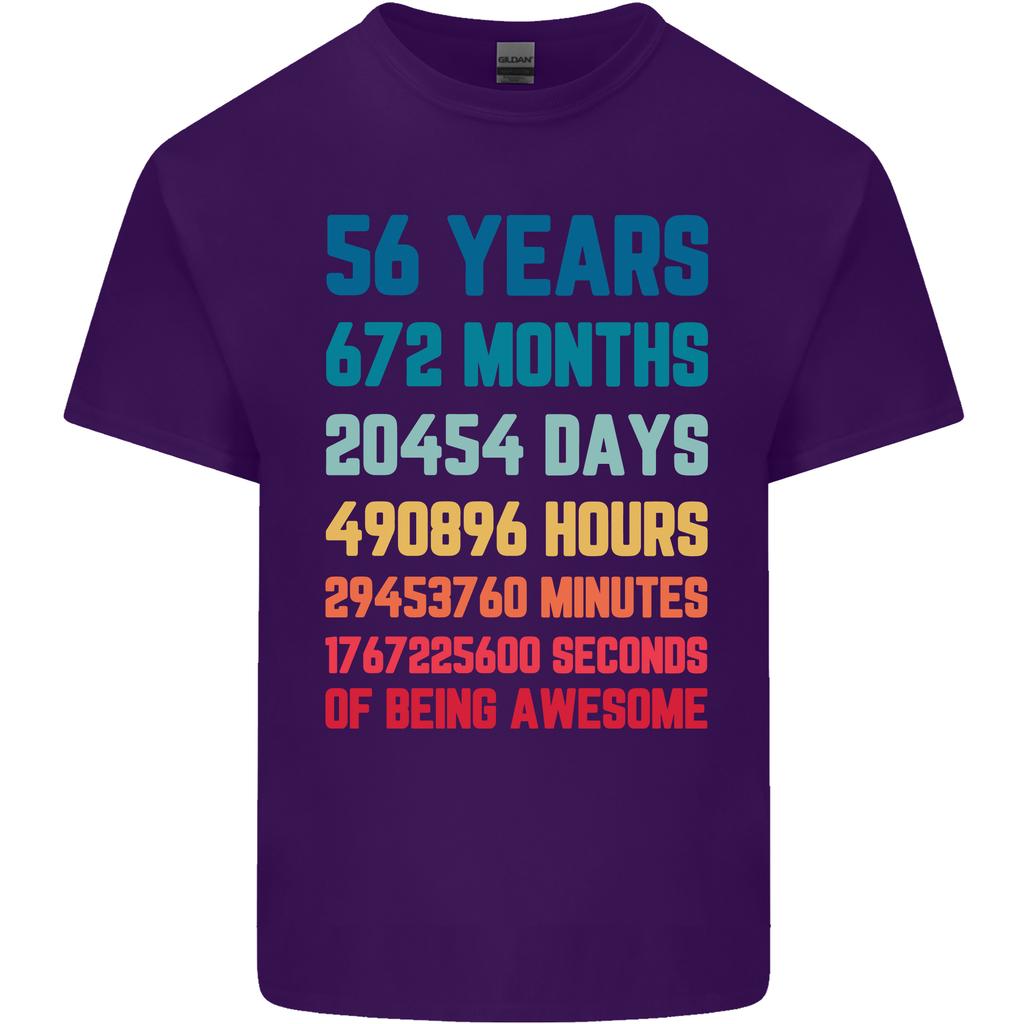 56th Birthday 56 Year Old Unisexs Light Cotton TShirt