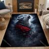 Multiple sizes White wolf moon roses Carpet for Living Room Bedroom Sofa Home Decor Rus Non-slip Floor Mat Luxury Gift