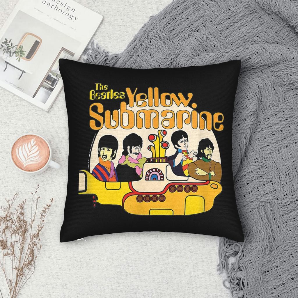 Beatled rock band Pillowcases Merch Printed Cushion Cover Classic Rock Band Pillow Covers Sofa Decoration Zipper Multiple Sizes