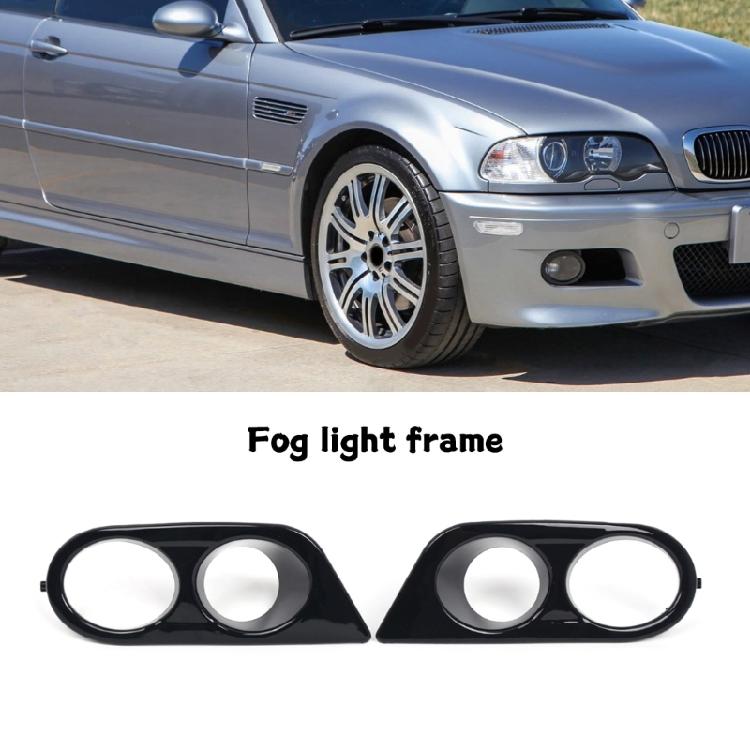 Replace 51112695255 51112695256 for E46 2 Door 2001-2006 Auto Accessories Car Front Bumper Fog Light Lens Cover