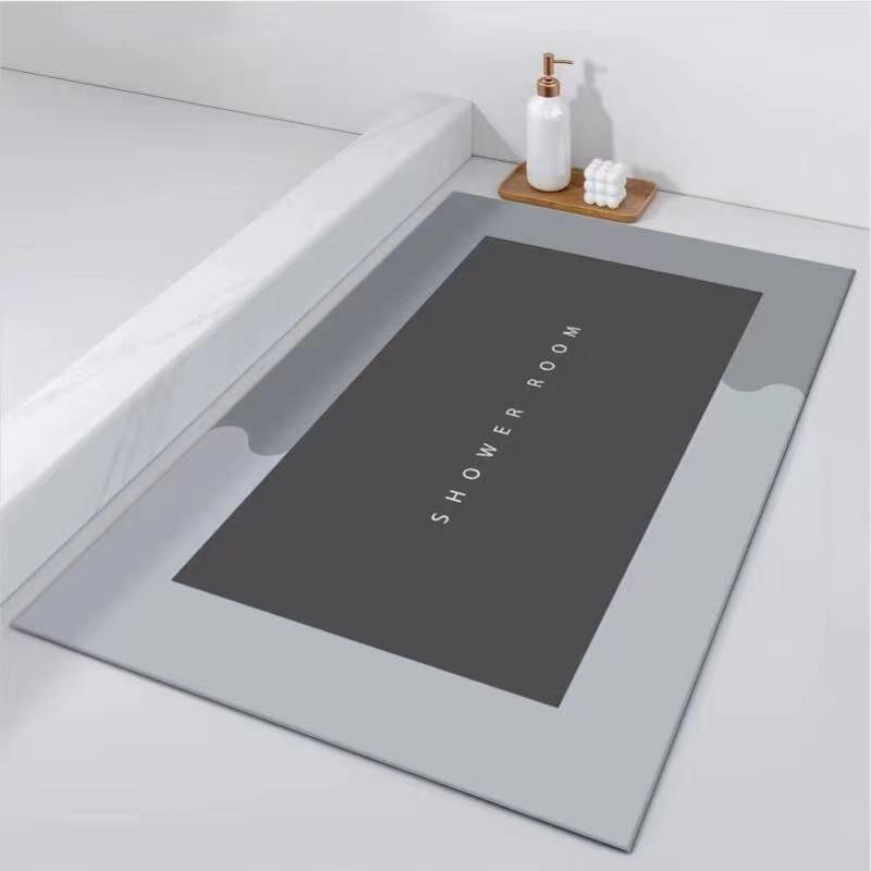 A Non-slip Bath Mat, Ultra-absorbent and Quick-drying Soft Shower Floor Mat, Machine Washable, Suitable for Bathrooms and Bedrooms, Home Bathroom Rugs