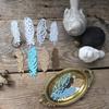 4 stk fjær metallskjærende sjablonger for DIY Scrapbooking Dekorativ preging DIY papirkort