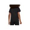 Jordan T-Shirt Color Block Logo Print Pullover Short Sleeve Kids Tops Black HA2892-023