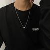 Titanium Steel Hip-hop Pendant, Small Waist Necklace, High-end and Niche Hoodie Chain Accessory, for Men, Long Style