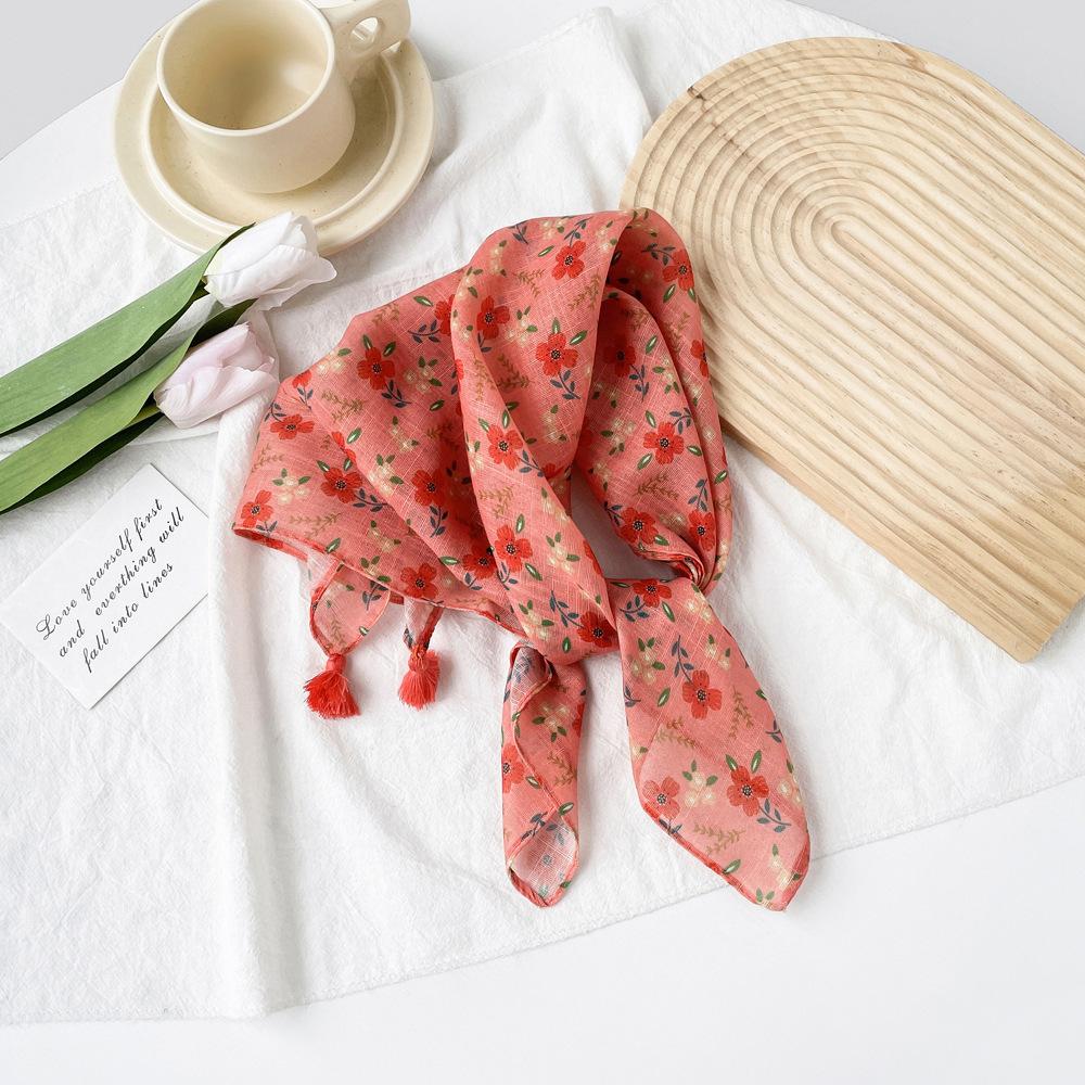 Sciarpa lunga in raso primaverile ed estiva per donna, con protezione solare, stile alla moda, sciarpa lunga in raso, versatile, da viaggio