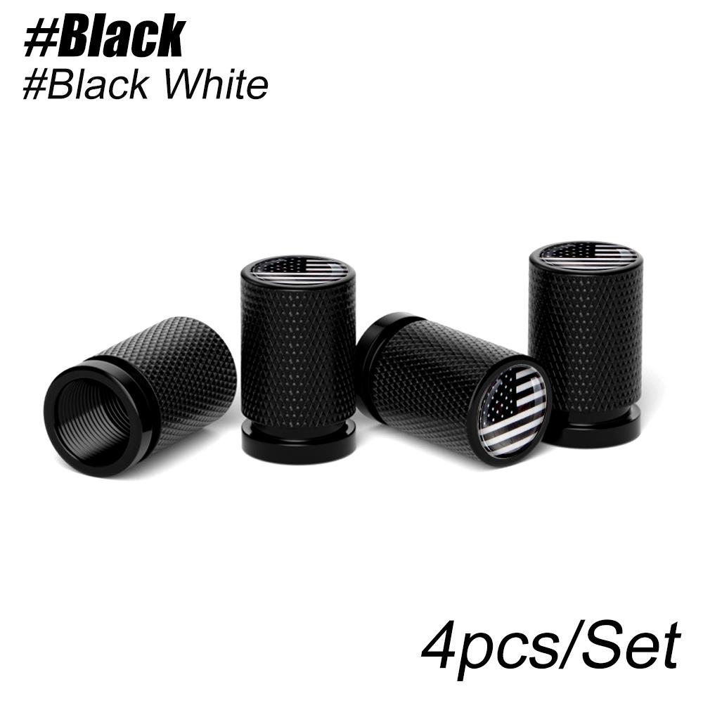4Pcs America c98 National Flag Car Valve Stem Caps, Universal Tire Valve Stem Caps for Cars, SUVs, Bike, Bicycle, Trucks,Motorcycles