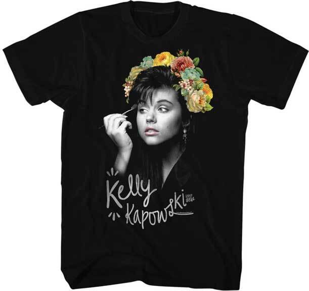 Saved By The Bell Kelly Kapowski Putting On Makeup Flower Crown Men's T Shirt