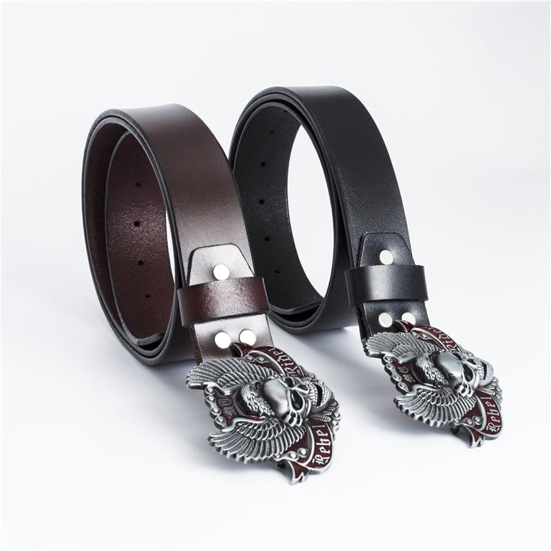 Buffalo Leather Retro Men's Casual Jeans Belt