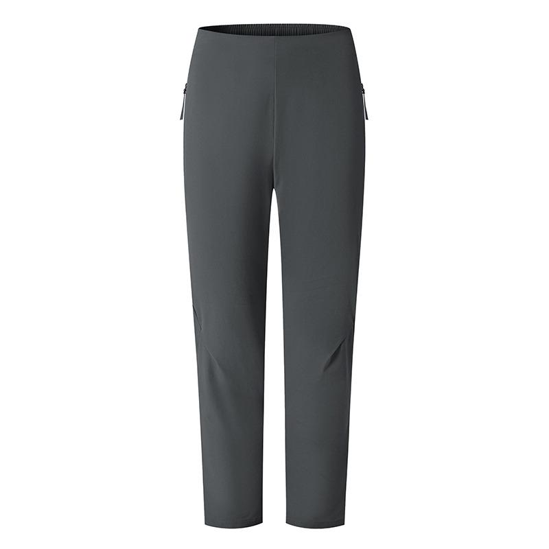 

Мужские однотонные эластичные брюки с высокой талией, карманами, повседневные, прямые, модные L серый