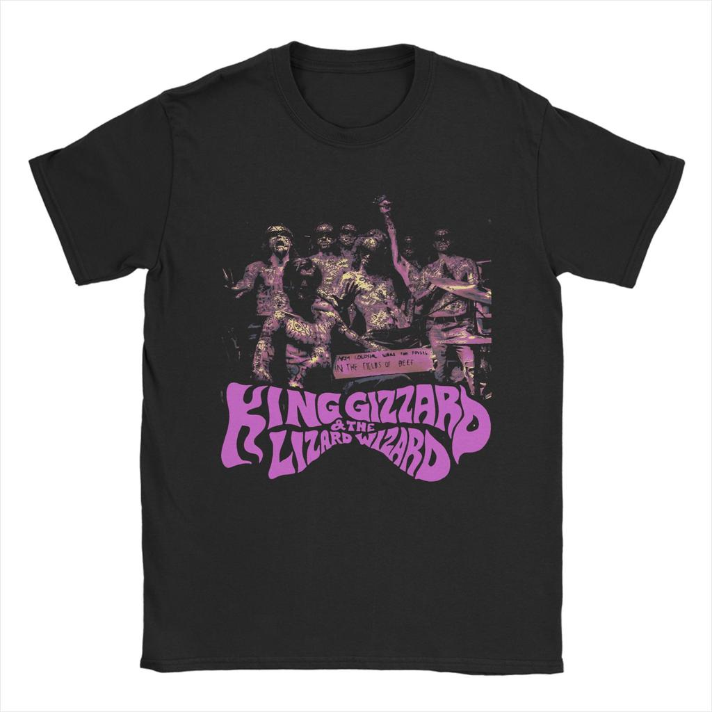 Printed This Is King Gizzard & Lizards Wizard T Shirt For Unisex  Cotton T-shirts Short Sleeve Tops