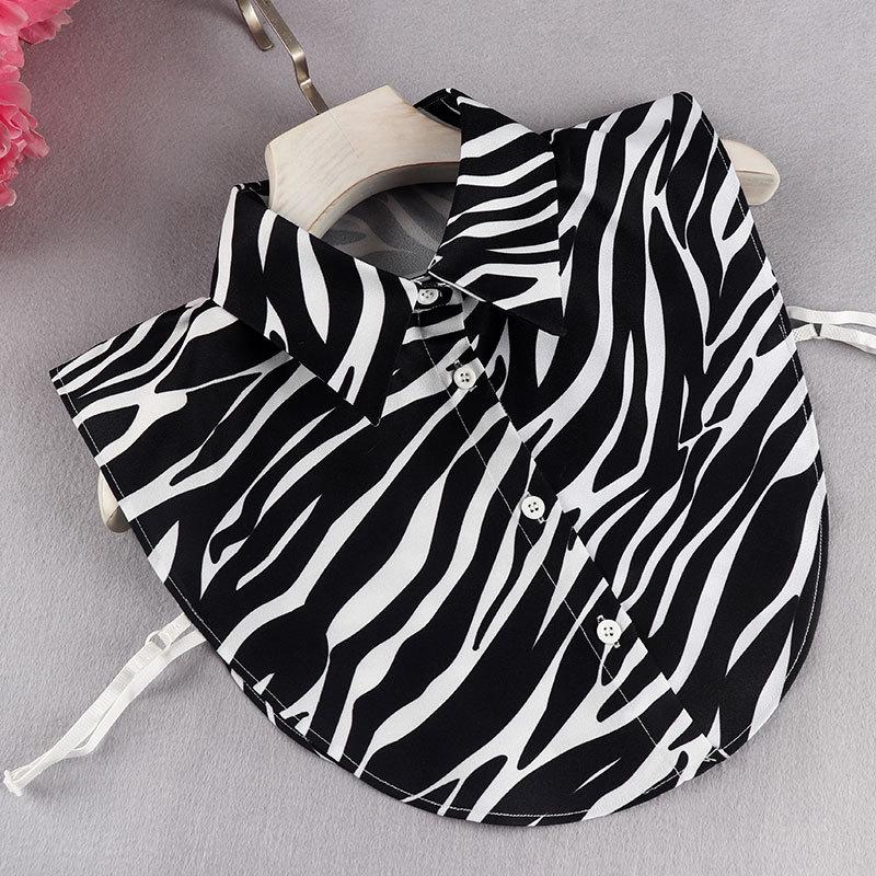 Japanese & Korean Style Women s Chiffon Anti-Wrinkle Versatile Fake Collar Shirt
