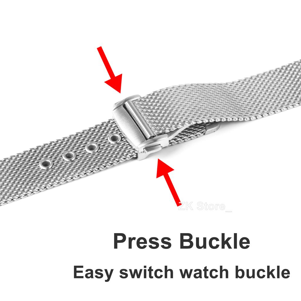 Milanese Mesh Stainless Steel Watch Band Bracelet 20mm 22mm Watchband for Omega 007 Unisex Replacement Strap Accessory