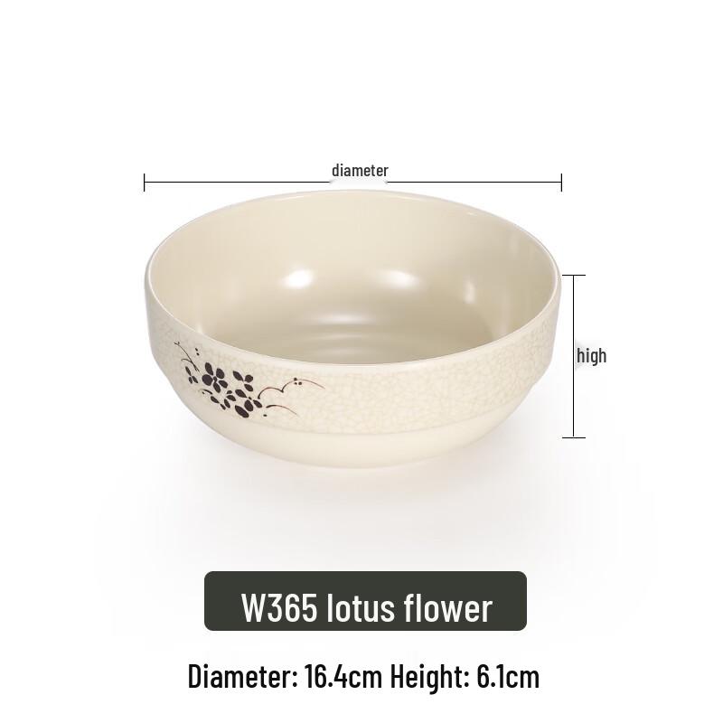 

A5 Melamine Chinese Style Ramen Noodle Bowl
