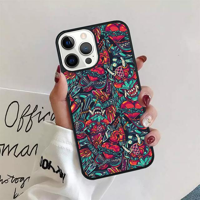 

Крутой чехол-бампер Самурайский демон для iPhone 17 Air 15 16 14 13 12 Pro Max 11 Pro Max Plus iPhone 11pro max