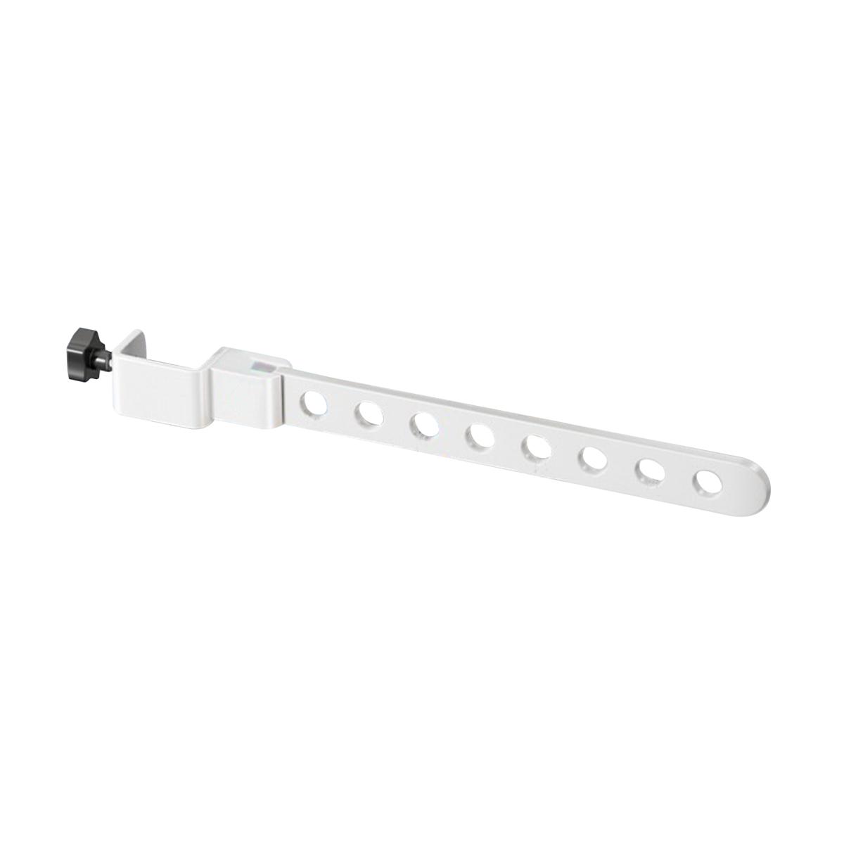 Складная вешалка для одежды с регулируемым зажимом, крепление на окно, поворотный, прочный, для сушки одежды на балконе, органайзер белый