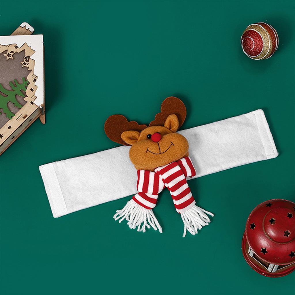 Christmas Creative Curtain Tie Backs Cute Cartoon Plush Curtain Buckle Decor For Home Office Party Holiday Decoration
