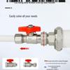 All-Copper Aluminum-Plastic Pipe Compression Ball Valve for Underfloor Heating - Internal Thread, Solar 1216/1620/2025