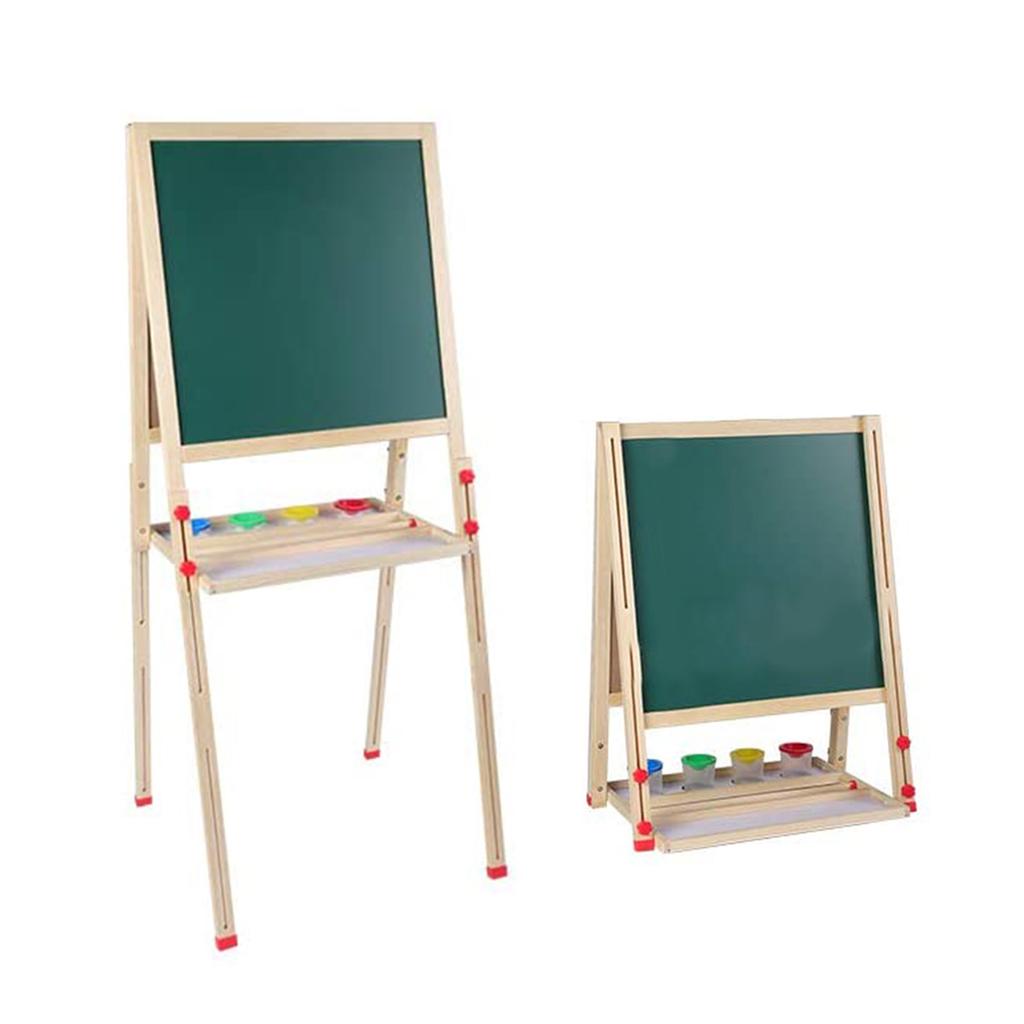 AllinOne Wooden Children Art Easel with Paper Roll and Accessories