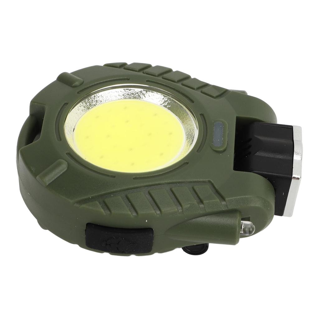 LED Clip On Hat Lamp with Bottle Opener COB Keychain Work Light for Outdoor Camping Lighting