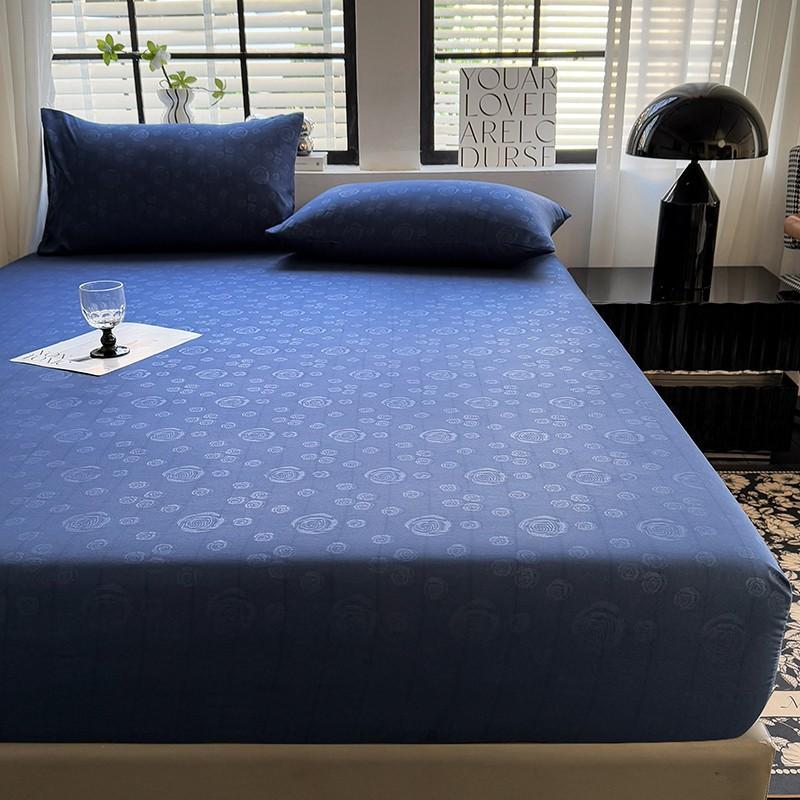 The New Skin-friendly Brushed Fitted Sheet All-inclusive Bed Cover Supports Washing