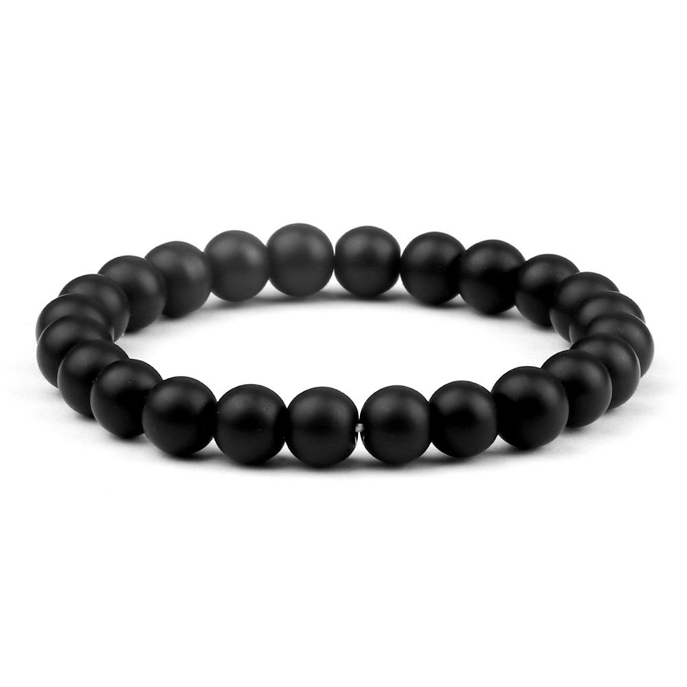 European Trade Black Hematite  Tiger Eye Stretch Bracelet Set