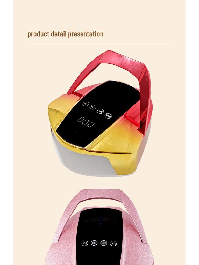 Wireless Nail Dryer: Large Space, Quick-Drying Nail Light Therapy Lamp