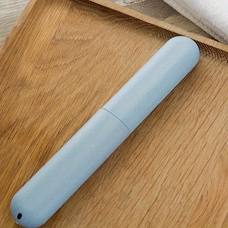 High-Quality Wheat Straw Toothbrush Case - Portable, Formaldehyde-Free Travel Toothbrush Storage Box for Personal Care